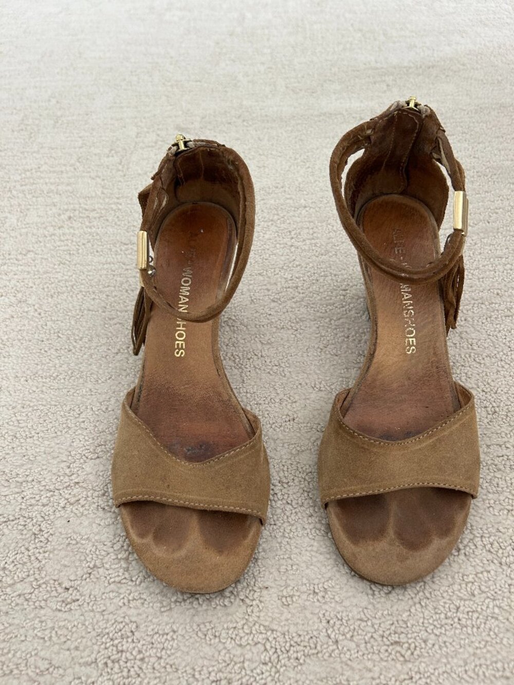 ALPE suede wedge sandals